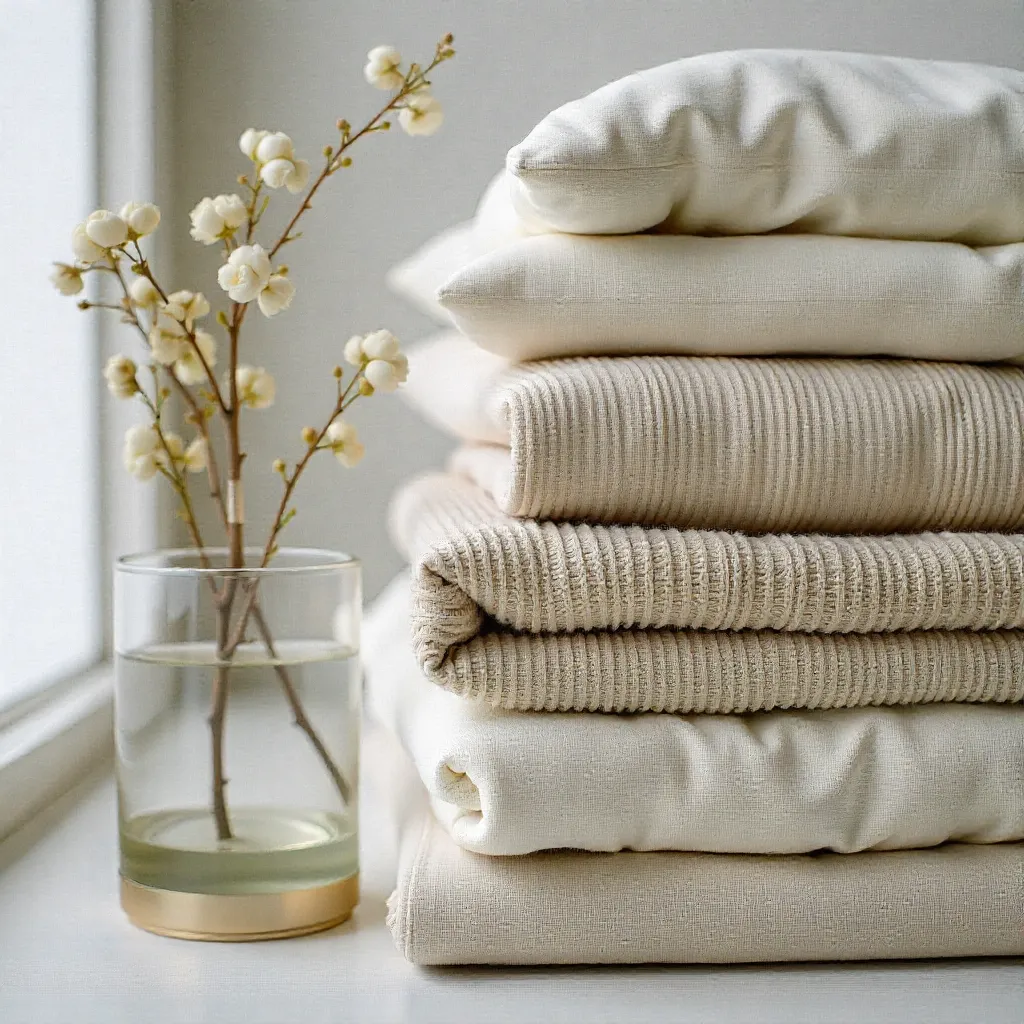 Organic cotton texture background